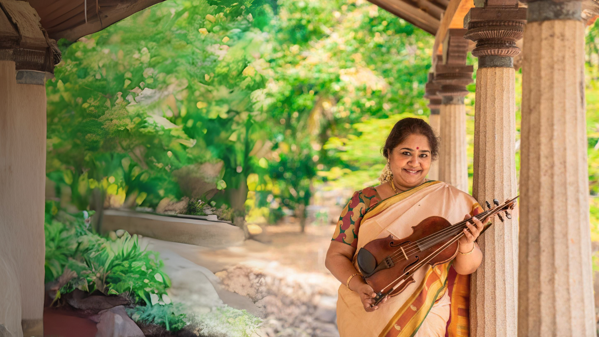 Lalgudi Vijayalakshmi with violin