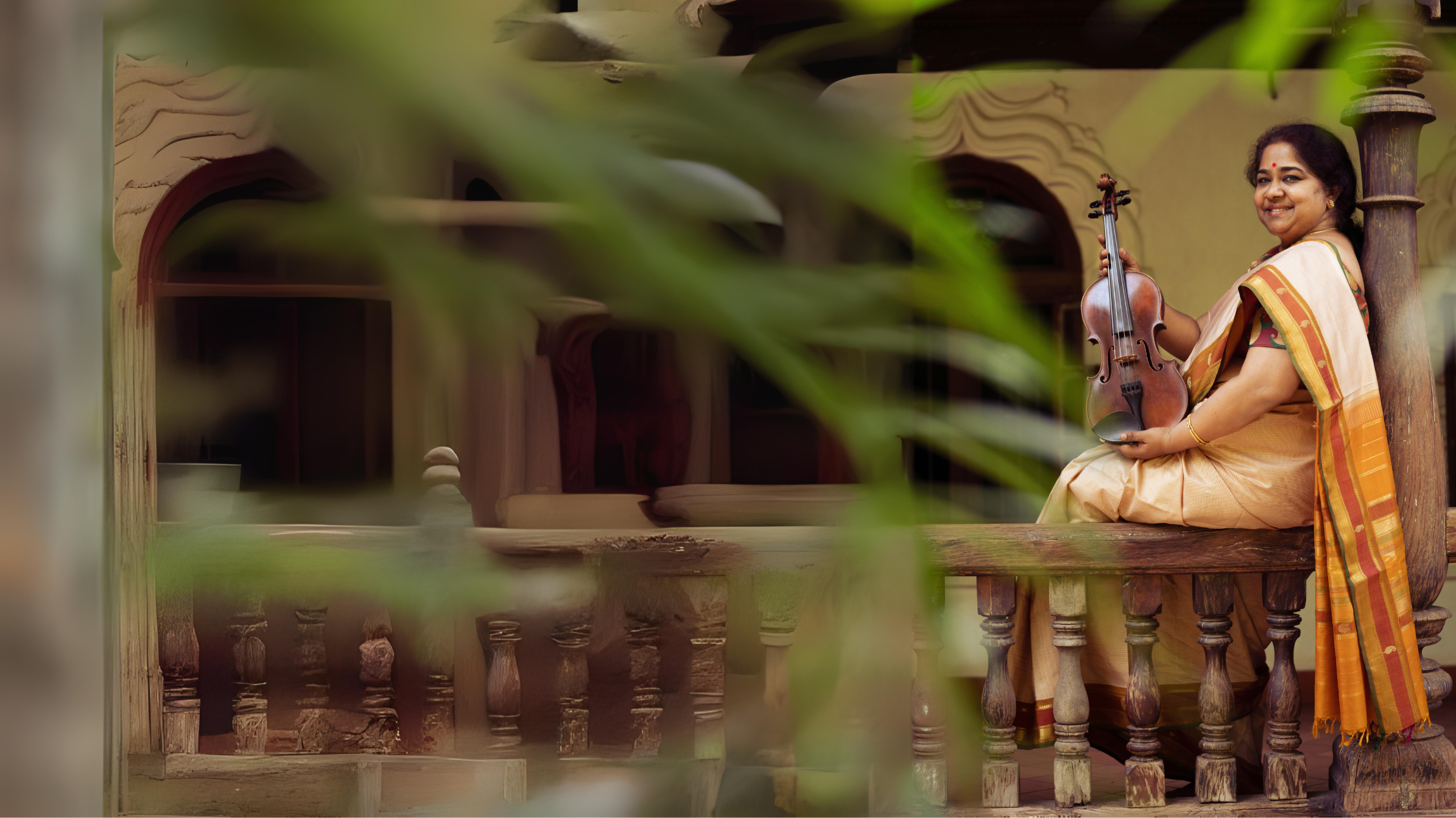 Lalgudi Vijayalakshmi with violin